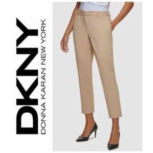 Essential item! DKNY, boyfriend cut beige khakis, size: 12